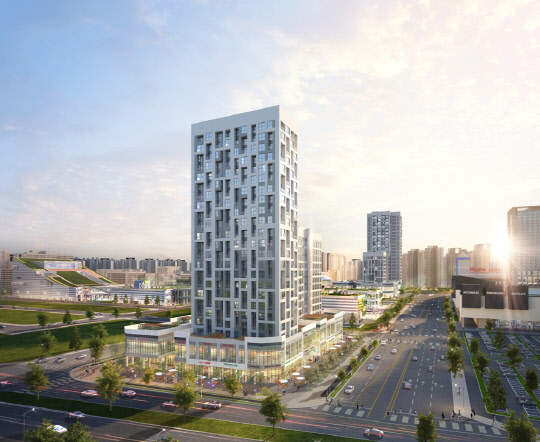 송도 더샵 트리플타워 메인투시도  포스코건설 제공